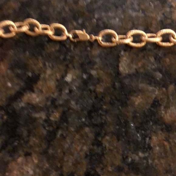 Retro Faux Pearl Gold Tone Necklace Statement piece - Picture 3 of 5